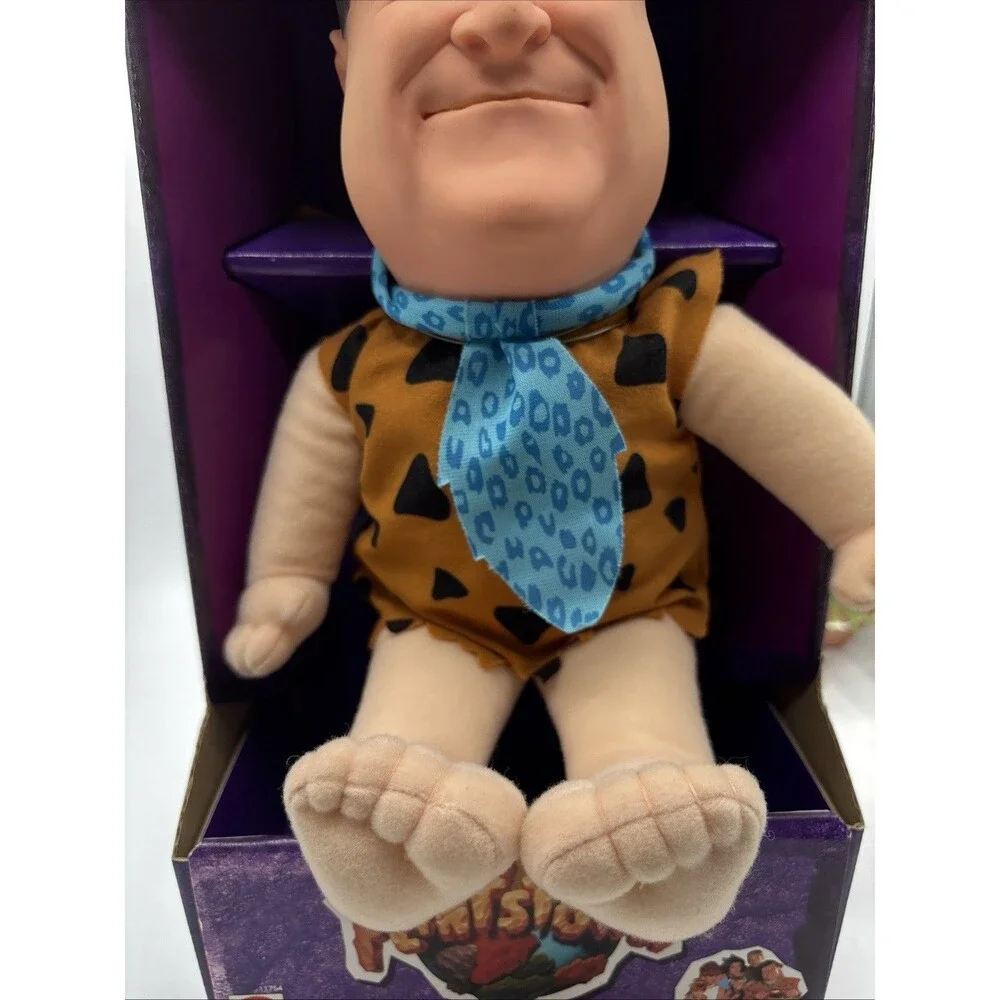 Vtg 1993 Mattel Fred Flintstone The Flintstones Movie Cuddly Soft Doll 14
